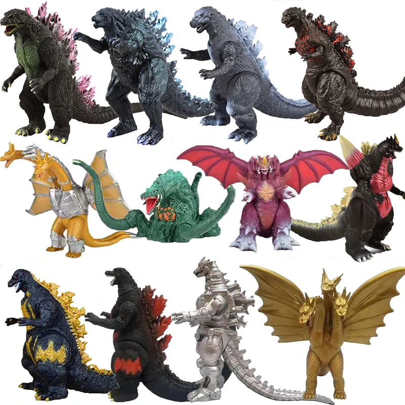 أسلوب لمحة برنامج  The Confused Star Godzilla Dahonglian Mechanical Space King Kong Vs Kirdora  Soft Rubber Monster Hand-made Toys - Fantasy Figurines - AliExpress