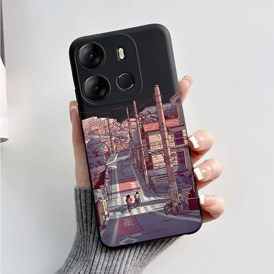 Luxury Marble Soft Silicone Phone Case - Tecno Pop 7 Series