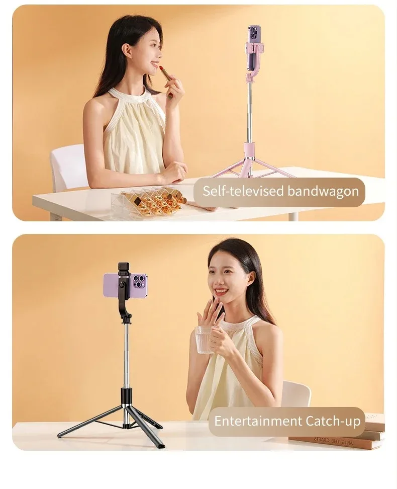 Selfie Stick 1700mm Ultra Long Stretch Portable Phone Holder Bluetooth Remote With Fill light Tripod Stand For Live Broadcas