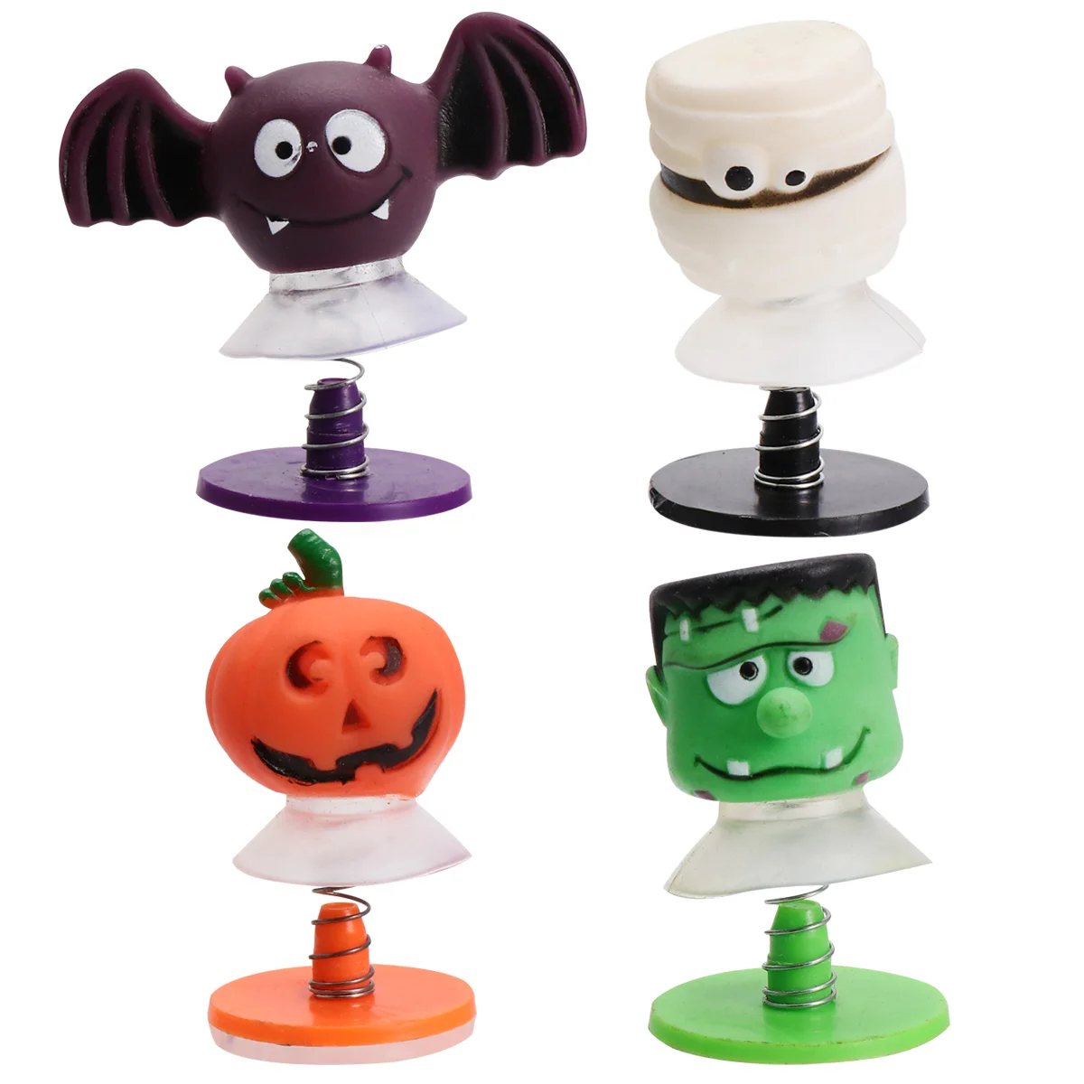 

4pcs Halloween Bounce Grimace Style Creative Toys Funny Jump Props Festival Gift Toys
