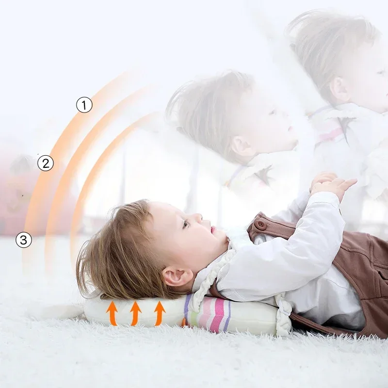 Newborn Headrest Security Pillows Backpack Toddler Baby Head Fall Protection Pad Cushion Cartoon Soft Security Pillows Backpack