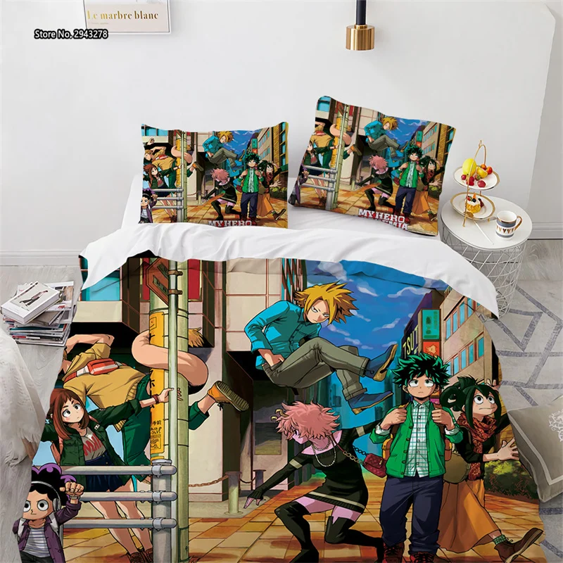 My Hero Academy Digital Printed Home Textile Bedroom Decorated Multi-size Duvet Comforter Pillowcases 2/3pcs