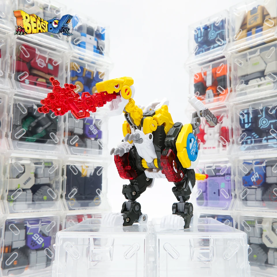 BEASTBOX BB-01 LITE Edition Deformation Toys Action Figure, Converting Toys in Mecha and Cube, Perfect Birthday Party Gift for Teens and Adults, Based on Dinosaur