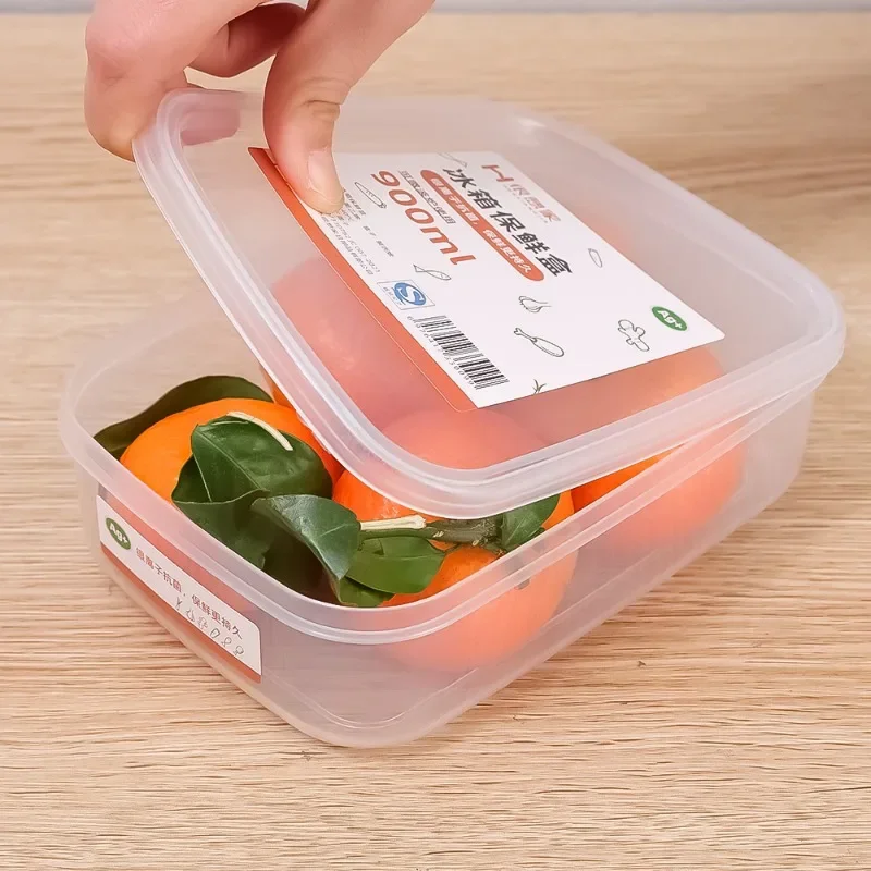 1400ml Food Fresh-keeping Boxes Refrigerator Sealed Container Kitchen Frozen Meat Storage Box Fruit Vegetable Packing Boxes 5