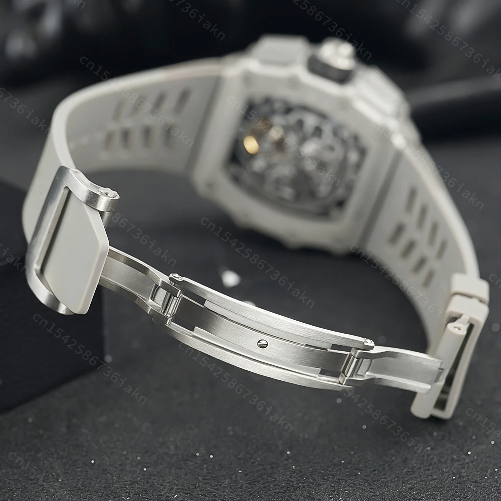2022 Fashion New Men's Automatic Watch Stainless Steel Material Rubber Strap Sapphire Glass Mirror Casual Sports Waterproof