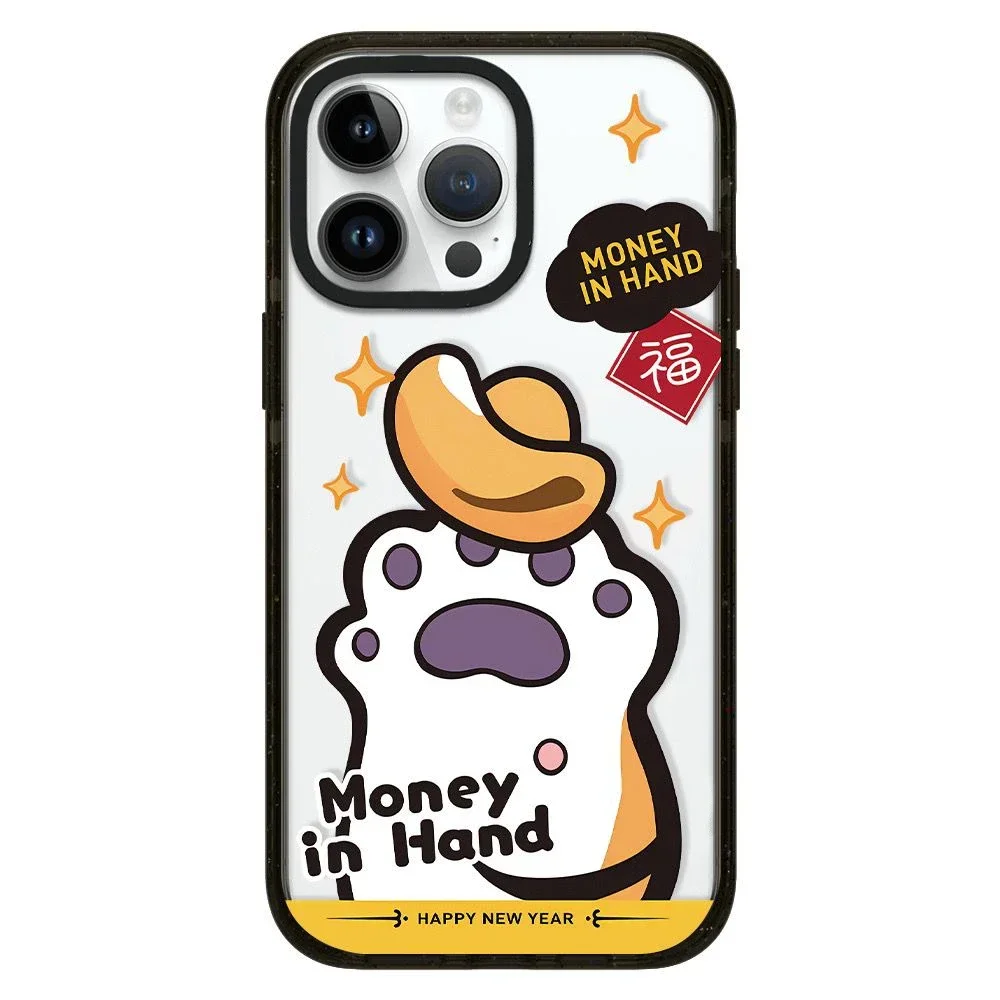 

Mirror Surface Acrylic Money Hand Phone Case Cover for IPhone 11 12 13 14 15 Pro Max Case for IPhone 15 Pro