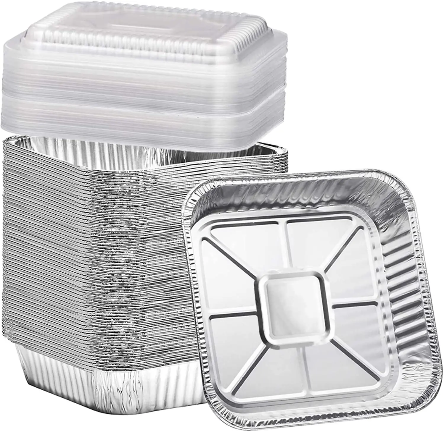 Aluminum Square Tin Muffin Pan 3 inch - Disposable Aluminum