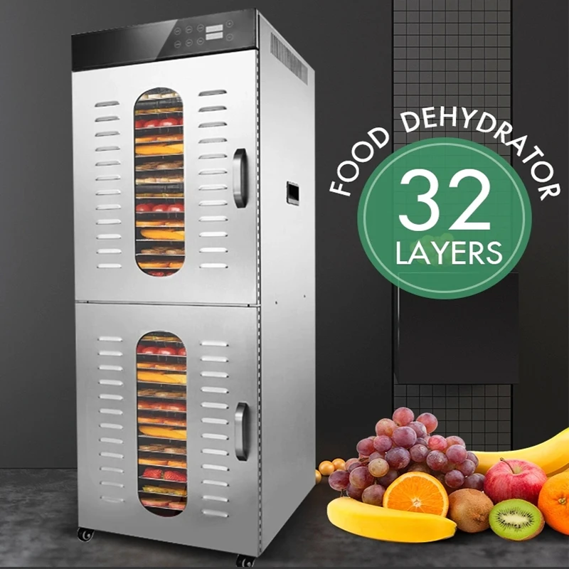 

3000W 32 Trays Food Dehydrator Machine with Digital Timer and Temperature Control for Fruit Vegetable Meat Beef Jerky BPA Free