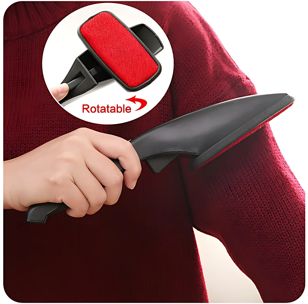 STONEGO Creative Rotatable Wool Coat Removal Brush Cashmere Coat Electrostatic Adsorption Dust Brush Household Cleaning Supplies cleaning tools lint remover brush clothing cleaner brush