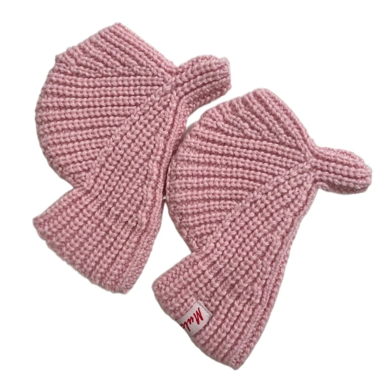 

Knitted Lengthen Wrist Fingerless Gloves Winter Half Finger Mittens Stretchy Keep Warm Gloves for Girls Teens Cycling