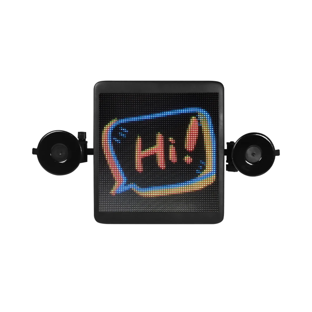 12V GIF APP compatible Control Message Images Emoticons Rear Window