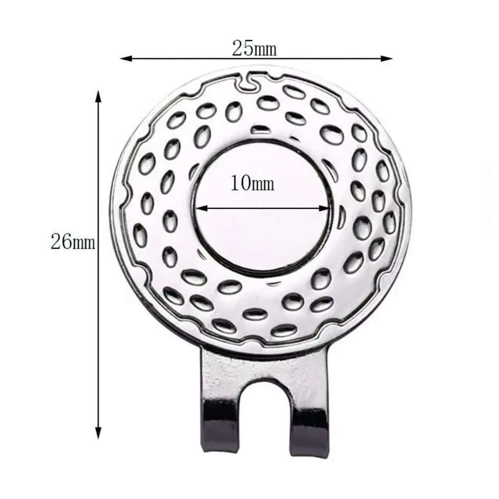 Magnetic Golf Hat Cap Clip Round Coin Shape Golf Hat Clip Ball Aiming Magnet Marker Golfs Ball Mark Training Golfs Marker
