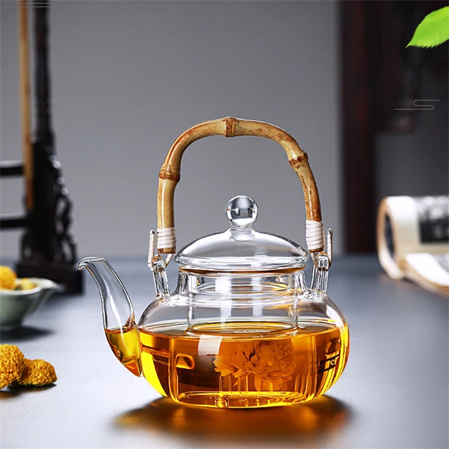 Teiera in vetro borosilicato resistente al calore fatta a mano da 700ml con  filtro teiera cinese Kung Fu teiera Set da tè nordico - AliExpress