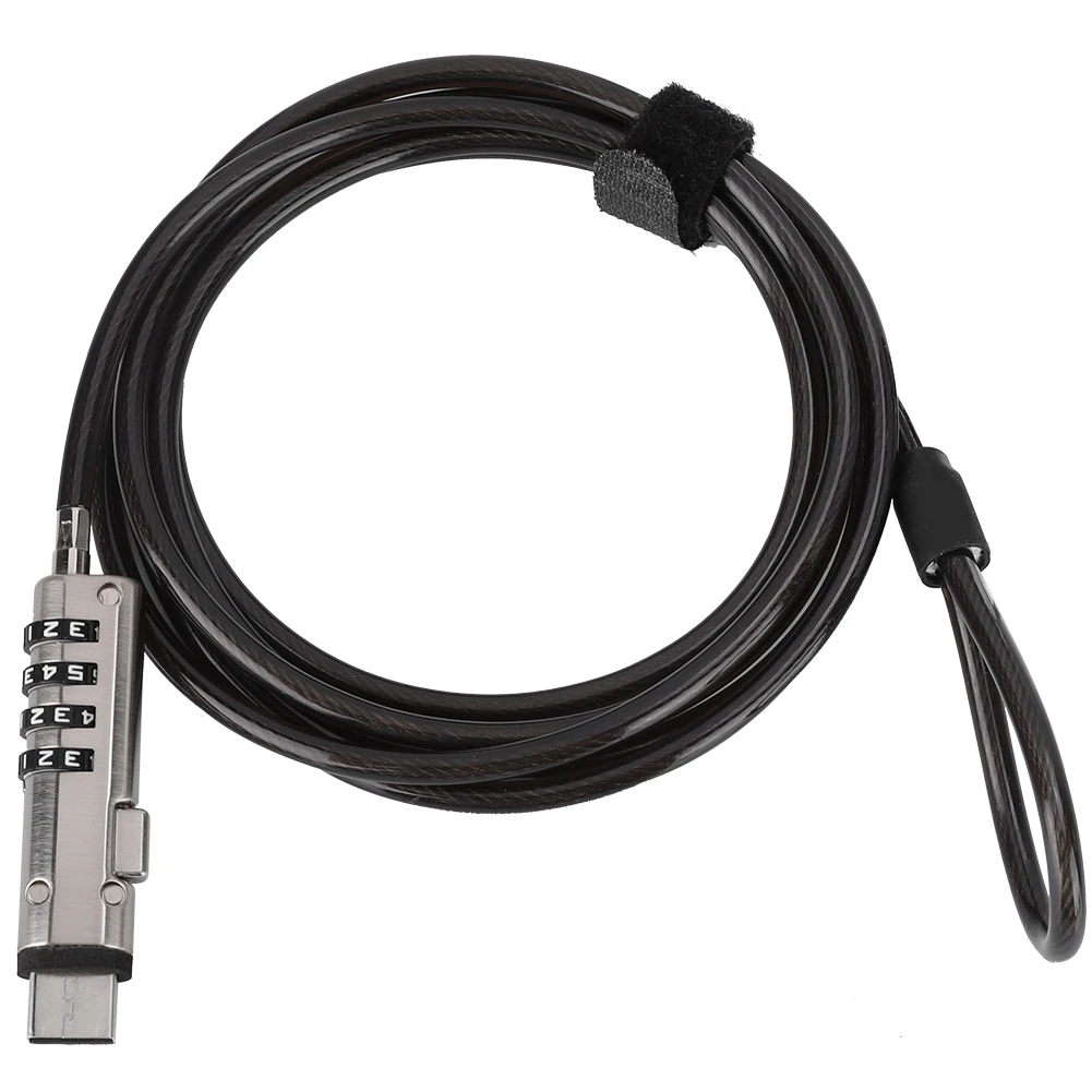 Latop Lock Notebook Cable Lock Computer 4 Digital Password Unlock Notebook Computer Security Anti Theft Cable