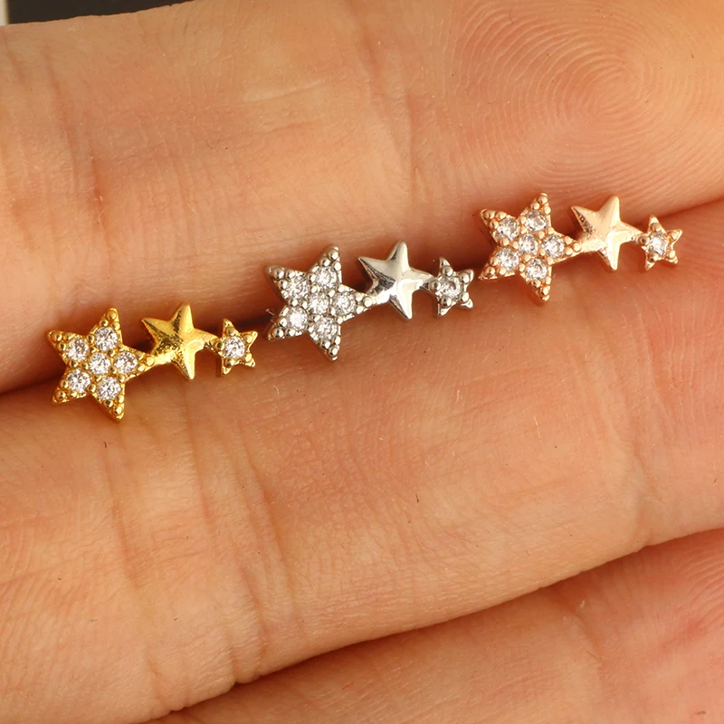 Cartilage Earring Silver Cartilage Earrings for Women Helix Piercing Jewelry Tragus Piercing Jewelry Forward Helix Earrings Plas