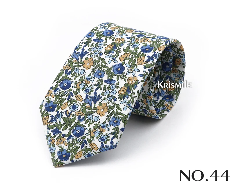 47 Styles Floral Ties For Men Women Elegant Beautiful Flower Printed Necktie Narrow Skinny Cravat Fit Wedding Party Workplace