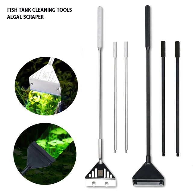 Aquarium algae scraper multi-purpose glass algae cleaning tool fish tank stainless steel aluminum alloy cleaning algae scraper Aquarium algae scraper multi-purpose glass algae cleaning tool fish tank stainless steel aluminum alloy cleaning algae scraper