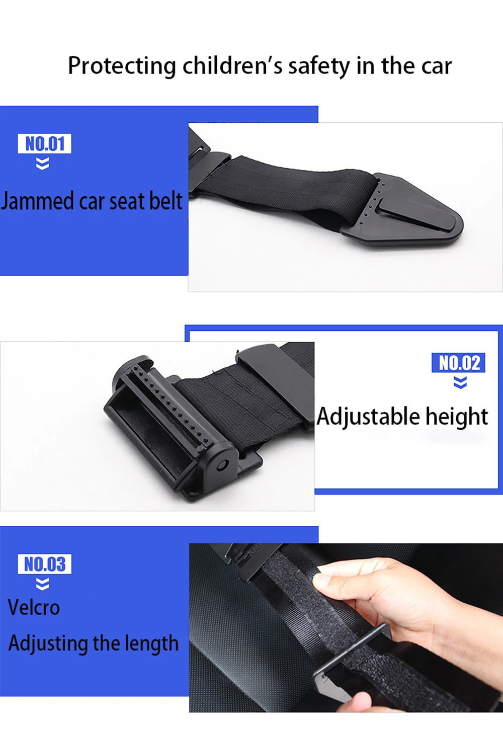 Children Chest Protection Belt Clip For Safety Seats Polyester Strap Harness Buckle Latch Toddler