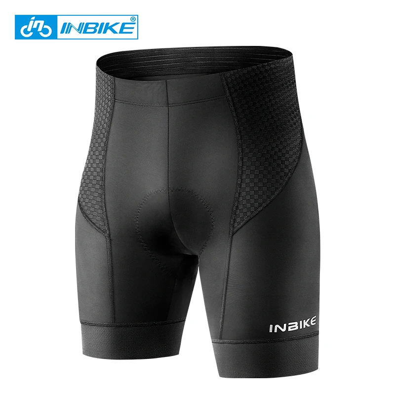 Cuissard Vélo Homme INBIKE Respirant avec 3D Coussin Gel - Noir