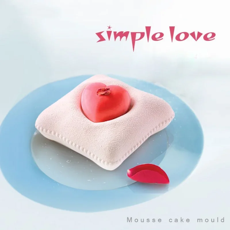 Love Throw Pillow Silicone Mold DIY Love Heart Soap Resin Candle
