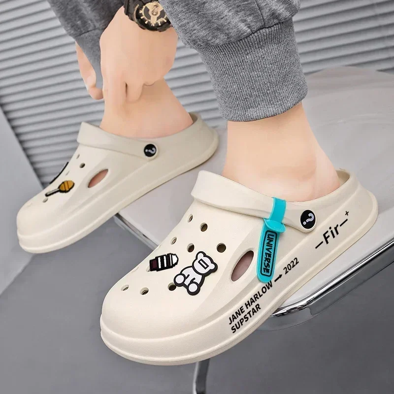 Kinder-Sandalen Sommer Casual Clogs für Kinder Dicke & Weiche Sohle Strandschuhe Jungen Mädchen Geschlossene Zehenpartie Modische Hausschuhe 2026 Neu – Detail 10