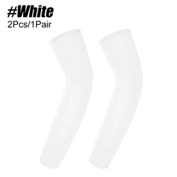 Kids' UV Protection Cooling Arm Sleeves - M (White - 1pair)