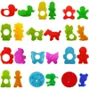 Children Cartoon Dinosaur Fruit Roller Cutter Scissors Dough Accessories Plasticine Mold Early Educational Toy Dough Play Tools 5