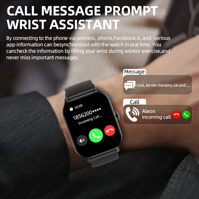 2026 New Sports Smart Watch Men Full Touch Screen Heart Rate Bluetooth Call 2.01 inch AI Voice 1ATM Waterproof Smartwatch Women 2