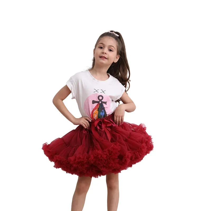Lush Small Baby Girls Tutu Skirt for Kids Children Puffy Tulle Skirts for Girl Newborn Party Princess Girl Clothes 1-15 Years