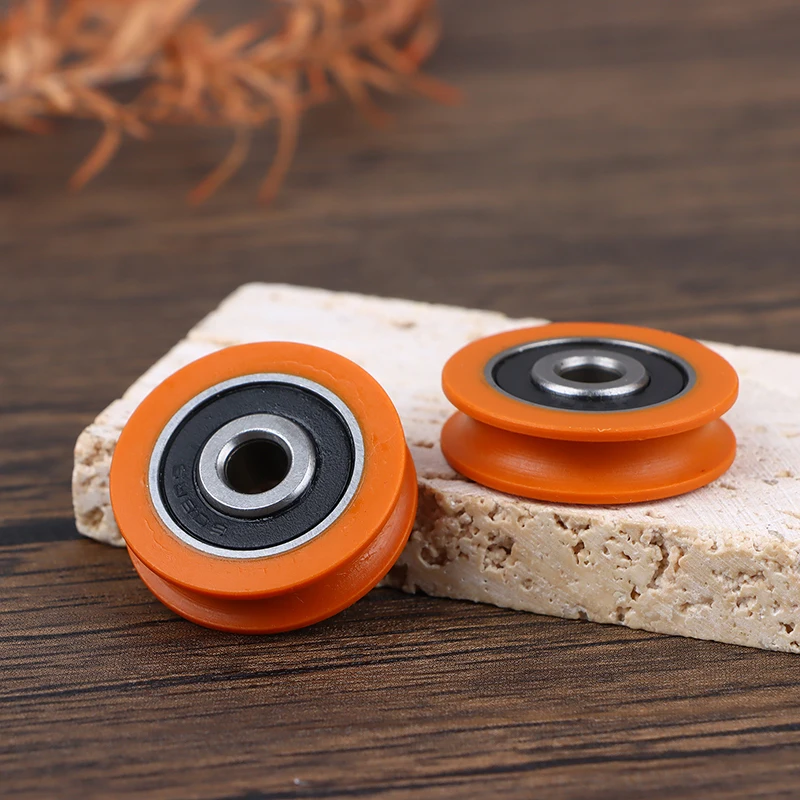 1Pc U Shaped Groove Wheel Bearing Pulley Rolling Wheel Concave Guide Wheel For Mechanical Pulley Accessories  6*29*8mm 4