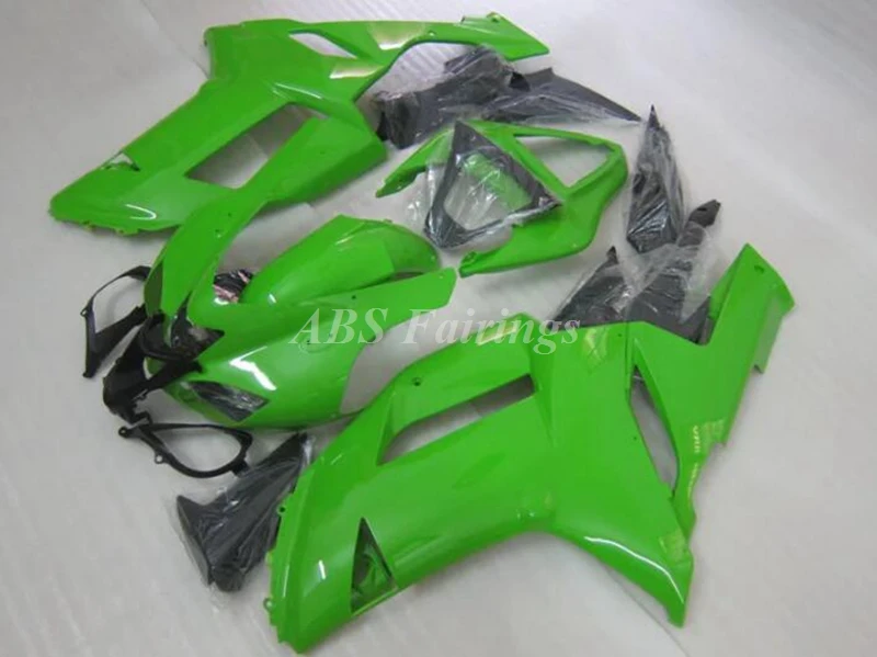 

НОВЫЕ комплекты обтекателей из АБС-пластика, подходят для Kawasaki ZX-6R ZX6R 636 2007 2008 07 08, комплект кузова, зеленый, блестящий