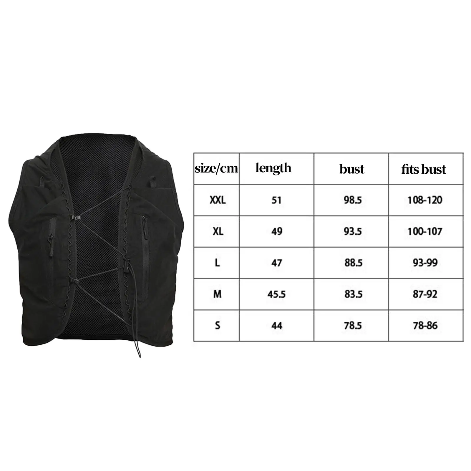 Hydration Vest with Multiple Pockets 12L Capacity Water Rucksack Lightweight for Men Women for Bicycle Hiking Climbing Camping 6