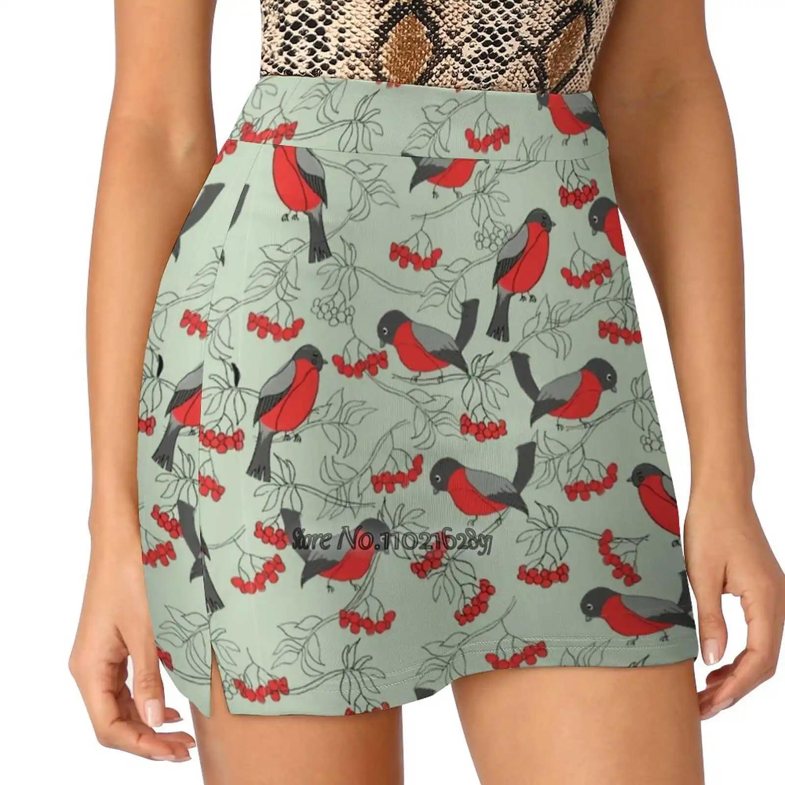 

Юбка женская летняя из двух частей, с принтом