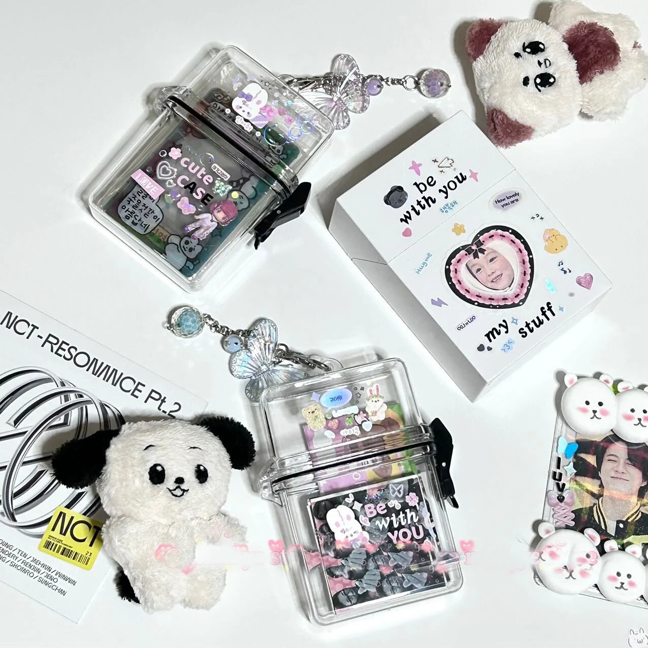 Acrylic Kpop Photo Card Holder Waterproof Transparent 3 Inch Idol Protective Storage Box With Hang Rope Organizer card holder photo card holder card protector idol card protector
