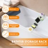 Clear Bathtub Tray Expandable Bath Shelf Over Tub Bathtub Storage Table Multifunctional Bathroom Accessories for Home Bathroom 2