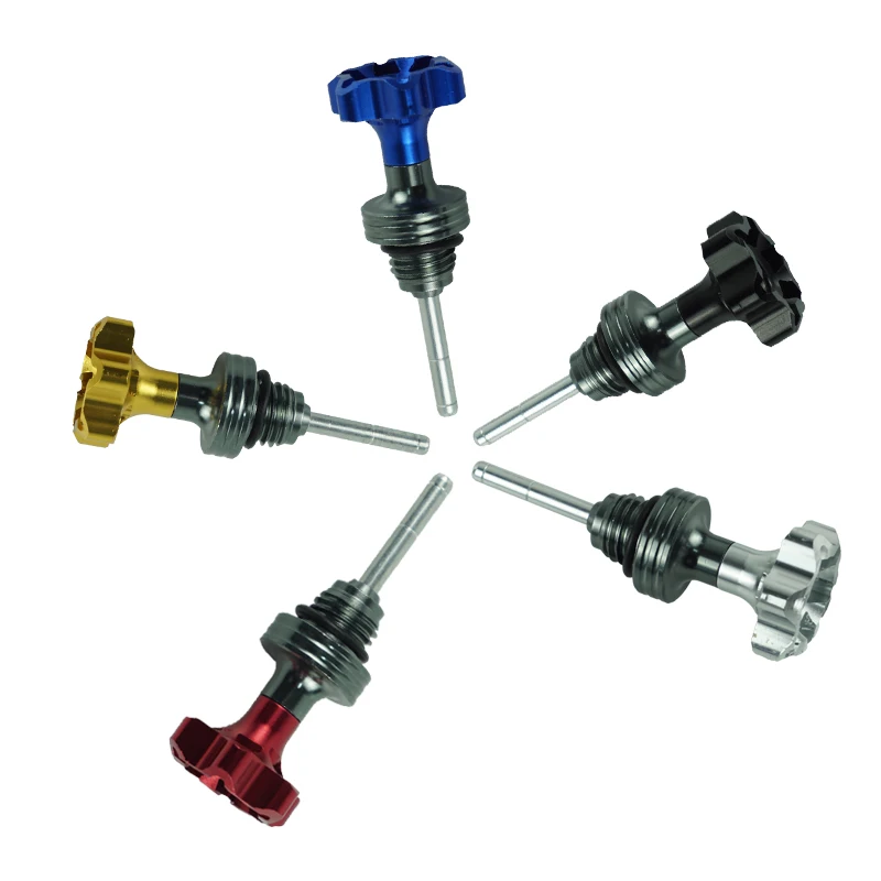 Motorcycle Engine Oil Tank Dipstick Level Gauge Meter Motorbike Oil Cap For 110cc 125CC ATV Dirt Pit Bike Go Kart Yamaha Honda