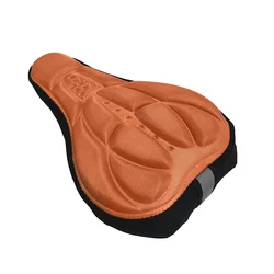 3D Soft Foam Bicycle Seat Cushion Cover - Comfortable Cycling Saddle Accessory (Yellow)