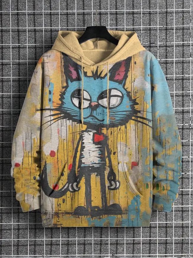 Funny Cat 3D Print Unisex Hoodie Sweatshirt