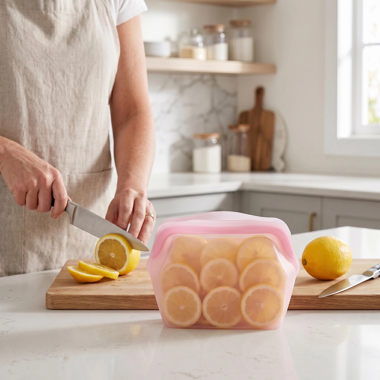 Durable Leak-Proof Silicone Food Storage Bags for Refrigeration and Preservation