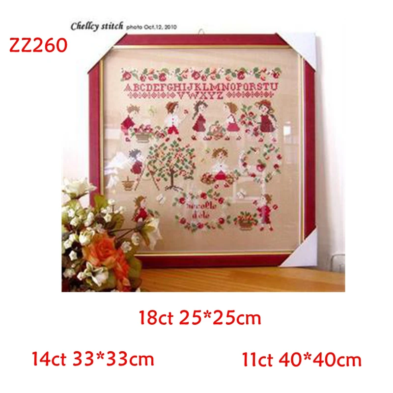 Cross Stitch Kit Magazine Style Harvest DIY Gift 18ct 14ct 11ct Precision Calico Embroidery Material Bag Home Hand