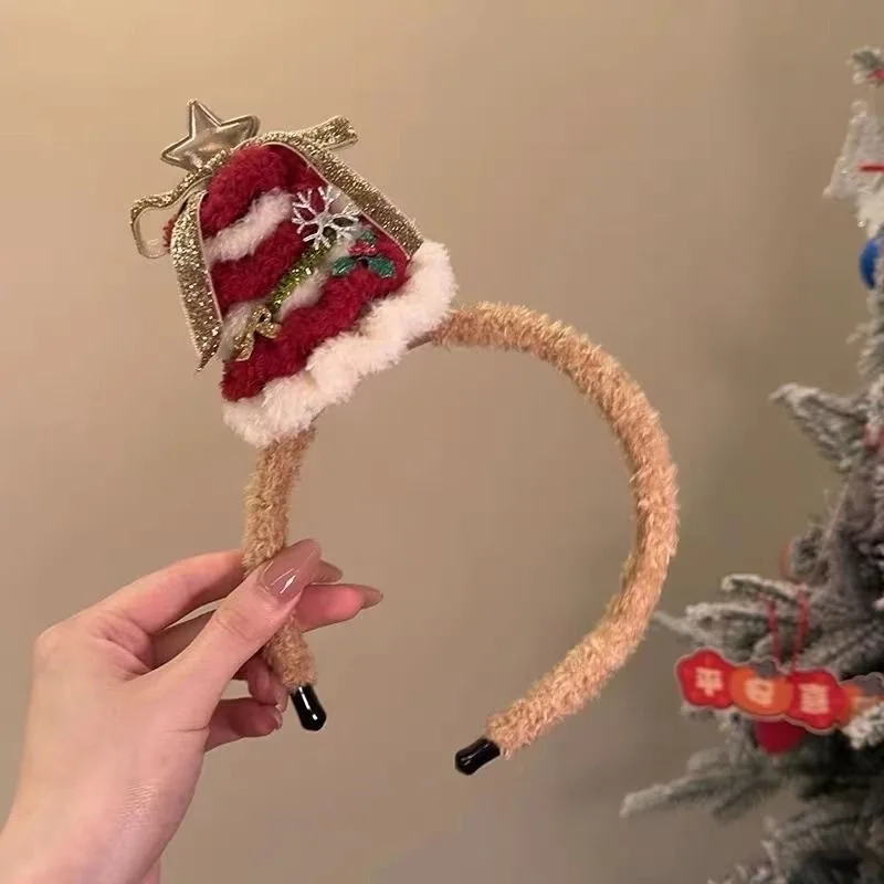 2025 New Christmas Decorative Headbands, Hairpins, Atmosphere Bow, Women's Creative  and  Interesting  Holiday  Objects
