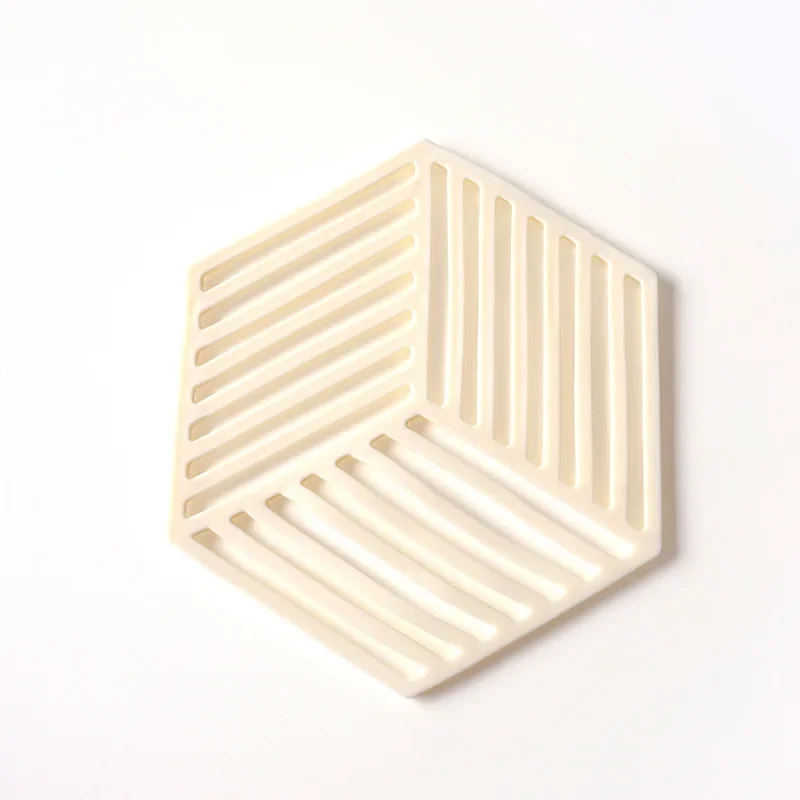 thumbnail image 1 of Posavasos de goma con aislamiento para vajilla, tapetes hexagonales, manteles individuales con aislamiento térmico, decoración del hogar, escritorio ecológico, 1 of 5