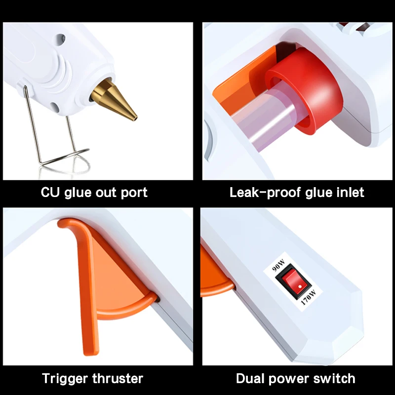 DTBD 20W/50W Hot Melt Glue Gun Household Mini Indusrial Adhesive Hot Gun for Kids DIY Craft Repair Tools Use 7mm Glue Sticks