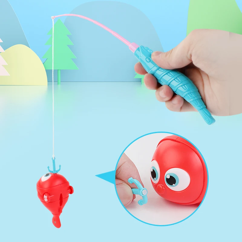 New Children Magnetic Fishing Game Electric Assembled Fish Toys with Lamp for Kids Puzzle Toys Parent-child Interactive Toy Gift 4