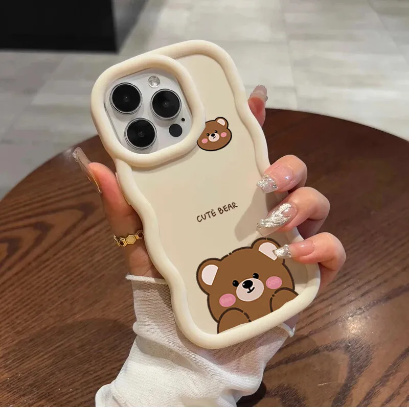 Soft Cute 3D Animal Eyes and Ears TPU Phone Case Cover