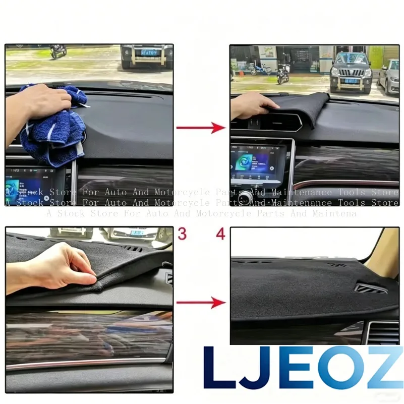폭스바겐 VW 골프 MK2 제타 GTL 2겹 자동차 대시보드 커버 카펫 케이프 대시보드 패드 자외선 차단 보호대 액세서리