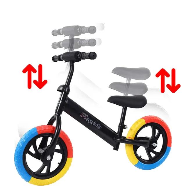 Children's Balance Bike Non-pedal Bicycle Height Balance Bike No Pedal for Children 3-6 Years Old Ride On Toys 4