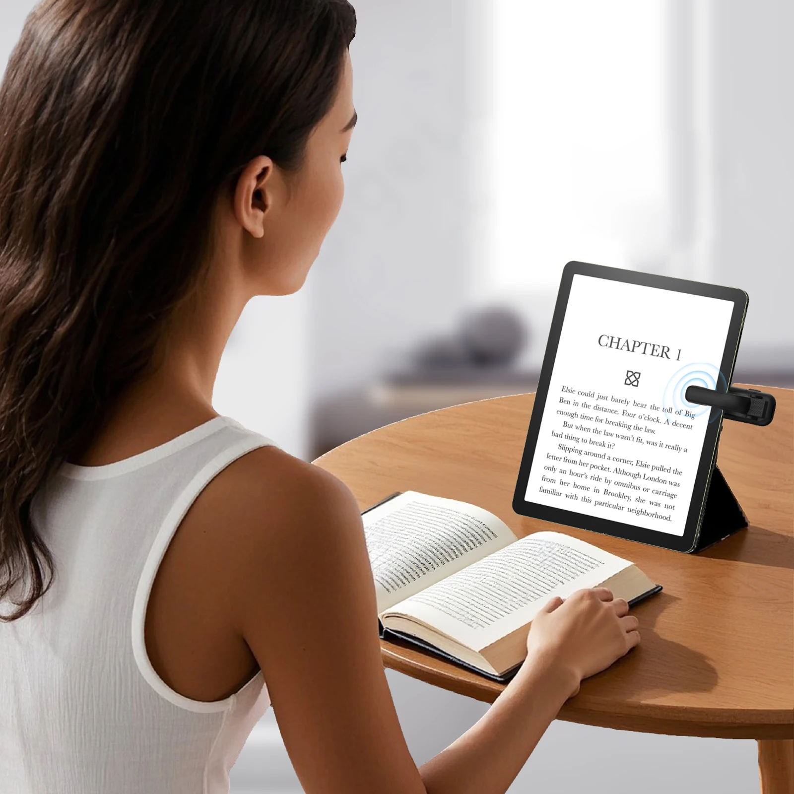 2-in-1 Page Turner Remote Lightweight E-book Page Turner Record Triggers Remote for Kindle Paperwhite Scribe Accessories