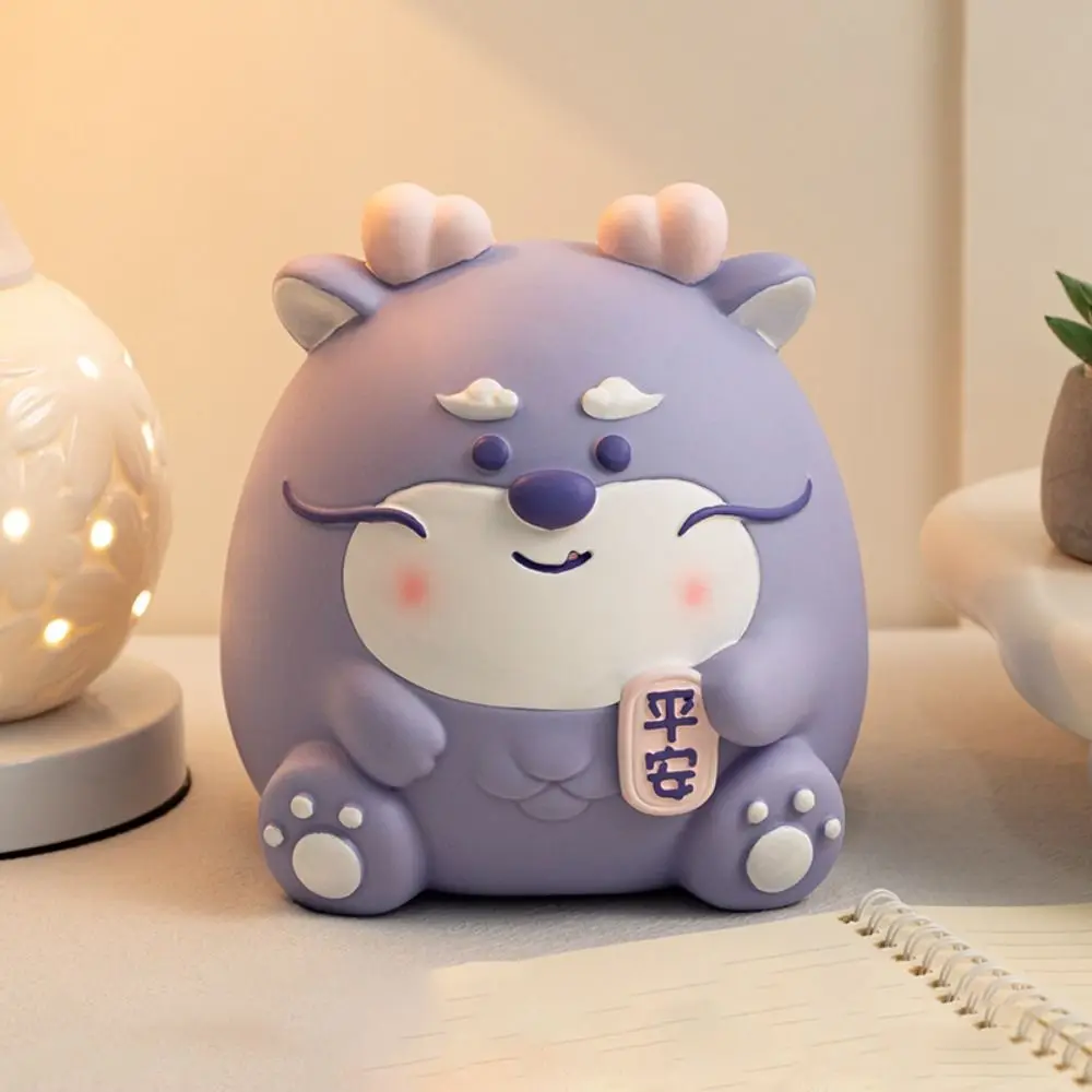 Piggy Bank Coin Bank Creative Coin Bank Adorable Dragon Vinyl Drop Cartoon Piggy Bank Large Capacity Resistant for Boys
