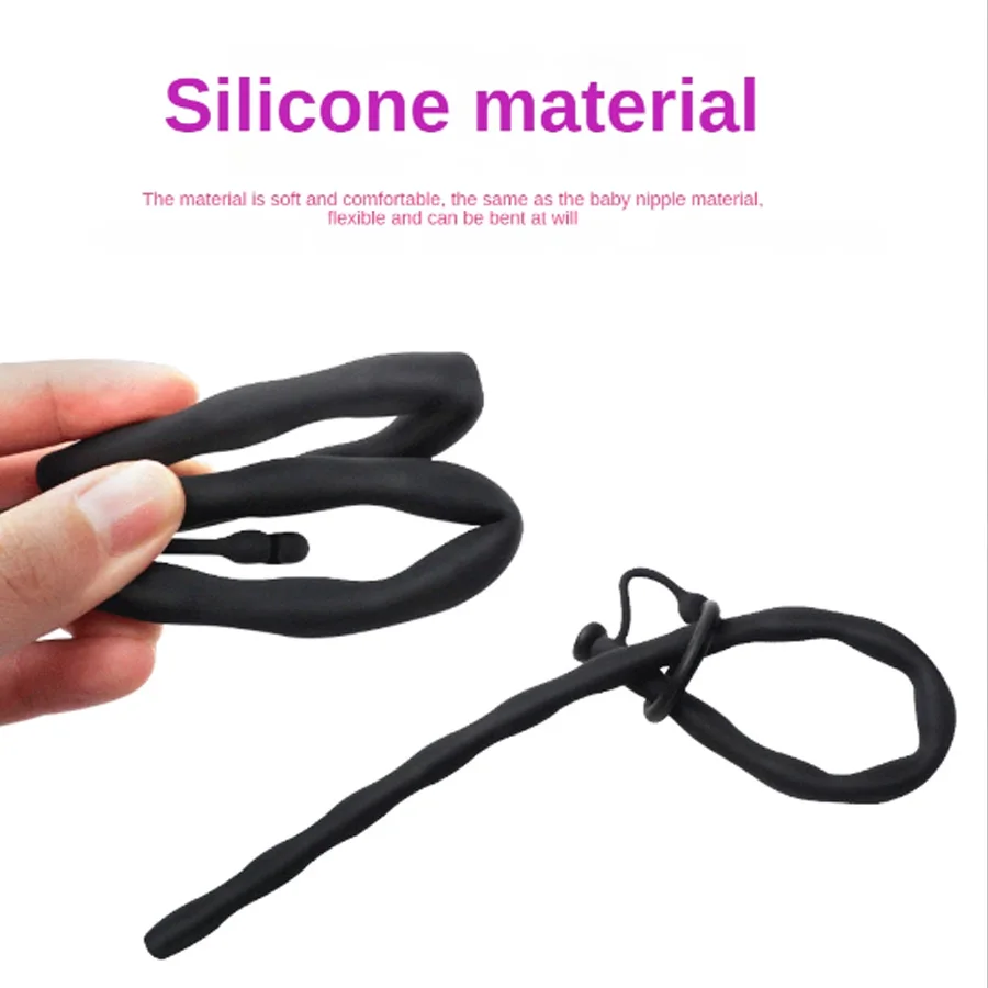 Penis Sex Toys Silicone Hollow Urethral Catheter Dilator Horse Eye Irritation Adult Sex Toy For Men Gay Penis Plug Insertion Urethral Cather